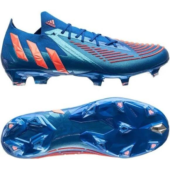 Adidas Predator Edge.1 SG “Hi-Res Blue Turbo” Men’s Size 12 Soccer Cleats No Lid main image 4